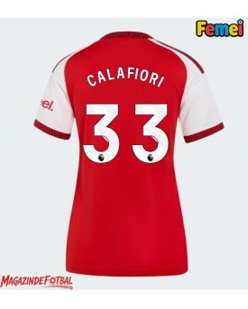 Arsenal Riccardo Calafiori #33 Tricou Fotbal Replică 2026-27 Femei Acasa Arsenal Riccardo Calafiori #33 Tricou Fotbal Replică 2026-27 Femei Acasa
